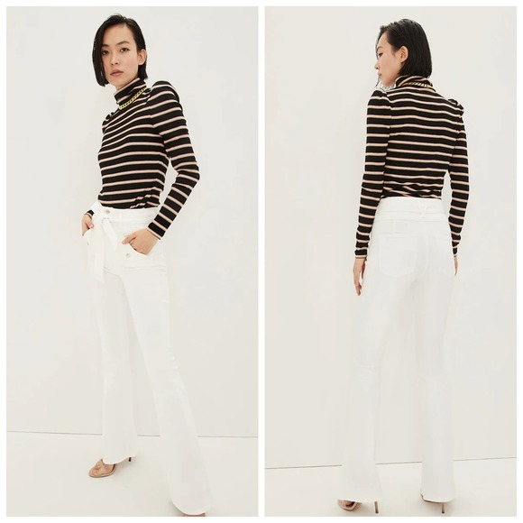 Veronica Beard Beverly Skinny Flare Jeans Sz 23 24 NWT 248 White - Picture 4 of 11